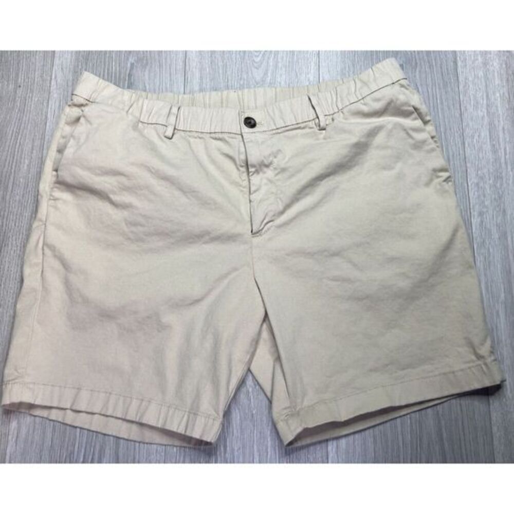 BearBottom Shorts Men XL Tan Stretch Chino Casual‎ 7" Outdoor Hike Elastic Beach